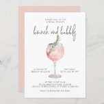 Elegant Pink Brunch & Bubbly Bridal Shower Invitation