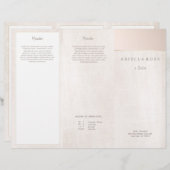 Elegant Pink Brushed Marble Salon Spa Brochure (Front/Back)
