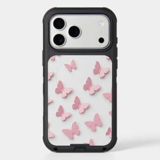 Elegant Pink Butterfly Aesthetic iPhone 17 Pro Max Case