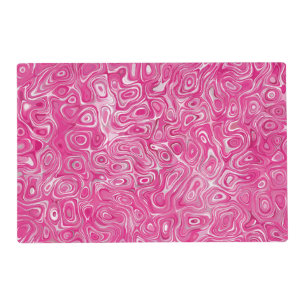 Elegant pink candy marble texture abstract modern placemat