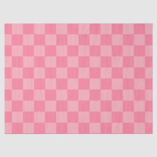 Elegant Pink Checkerboard Tissue Paper