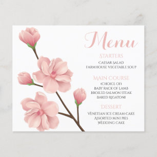 Elegant Pink Cherry Blossom Floral Wedding Bridal