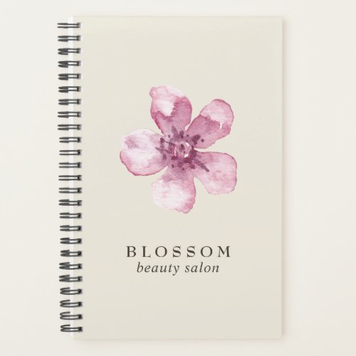 Elegant Pink Cherry Blossom Flower Business Planner