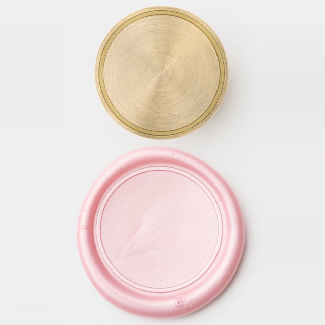 Elegant Pink Christian Religious Cross White Wax Seal Stamp (Stamped)