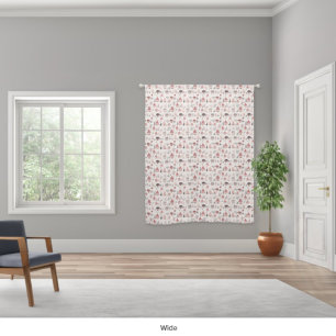 Elegant Pink Christmas Nursery Decor for Baby Girl Blackout Curtains