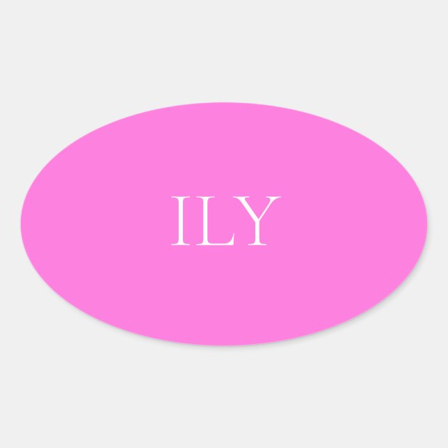 Elegant Pink Color Sticker (Front)