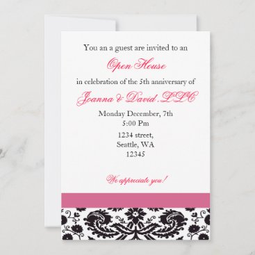 Elegant pink Corporate party Invitation