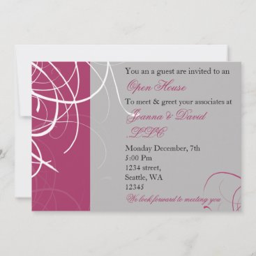 elegant pink Corporate party Invitation