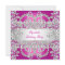 Elegant Pink Diamonds Silver Floral Birthday Party