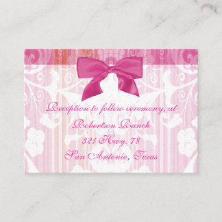 Elegant Pink Enclosure Card