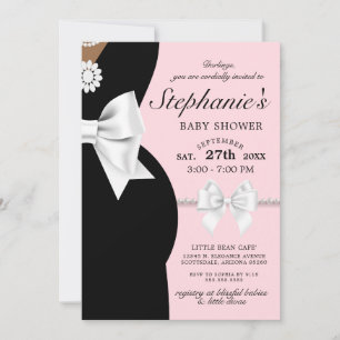 Elegant Pink Ethnic Theme Baby Shower Invitation