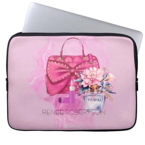 Elegant Pink Fashion_Beauty Electronics Bag