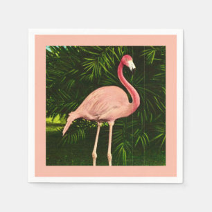 Elegant Pink Flamingo Napkins