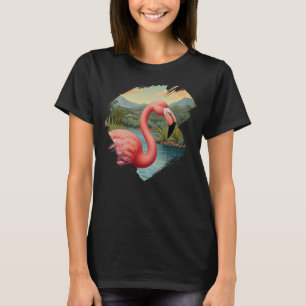 Elegant pink flamingo tropical paradise T-Shirt