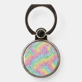 Elegant Pink Floral and Gold Glitter Ring Holder