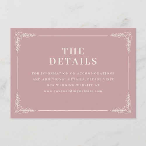 Elegant Pink Floral Border
