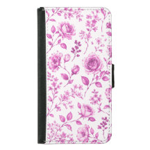 Elegant Pink Floral Border