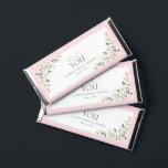 Elegant Pink Floral Bridal Shower  Hershey Bar Favors<br><div class="desc">These chocolate bar wedding favors are elegant and modern, perfect for bridal shower or wedding. Part of our Elegant Pink Floral Bridal Shower suite. They feature a floral bouquet of soft, watercolor roses in shades of blush pink, peach, and white, with lush green botanical leaves in shades of love and...</div>