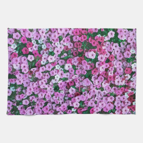 Elegant Pink Floral Daisies Acrylic Artwork  Kitchen Towel