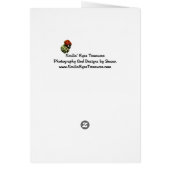 Elegant Pink Floral Design Photo Card (Back)