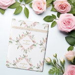 Elegant Pink Floral Gold Script Custom Wedding Wrapping Paper<br><div class="desc">Lovely pink and ivory floral wrapping paper with a beautiful diamond wreath of pretty blush and ivory peonies. This beautiful peony flower wedding gift wrap features the couple's names personalized in the design with gold script. Customize this cute wrapping paper for your friends on their special day or use this...</div>