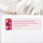 Elegant Pink Floral Label