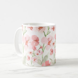Elegant Pink Floral Mug