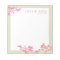 Elegant Pink Floral Personalized Notepad