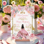 Elegant Pink Floral Princess Butterfly Quinceañera Invitation<br><div class="desc">Elegant Pink Floral Princess Butterfly Quinceañera Invitation
Quinceañera 15 Anos,  16th Birthday Butterfly</div>