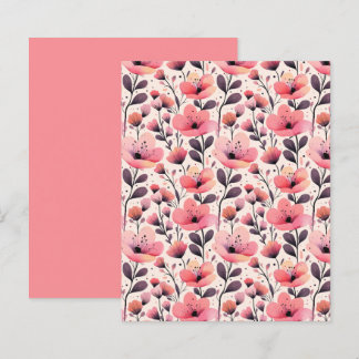 Elegant Pink Floral Scrapbooking Paper