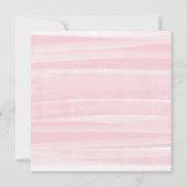 Elegant Pink Floral Script Virtual Bridal Shower Invitation (Back)