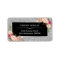 Elegant Pink Floral Silver Gray Glam Glitter