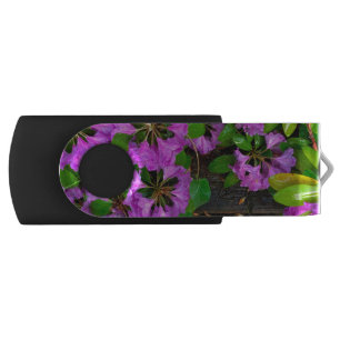 Elegant pink florals pink azaleas pink flowers flash drive