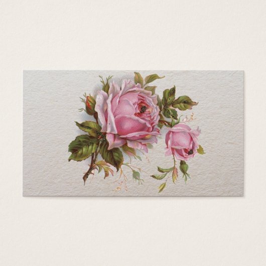 Elegant Pink Girly Vintage Cute Rose (Front)