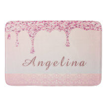 Elegant Pink Glam Glitter Drip 