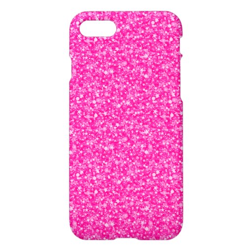 Elegant Pink Glitter iPhone 7 Case | Zazzle