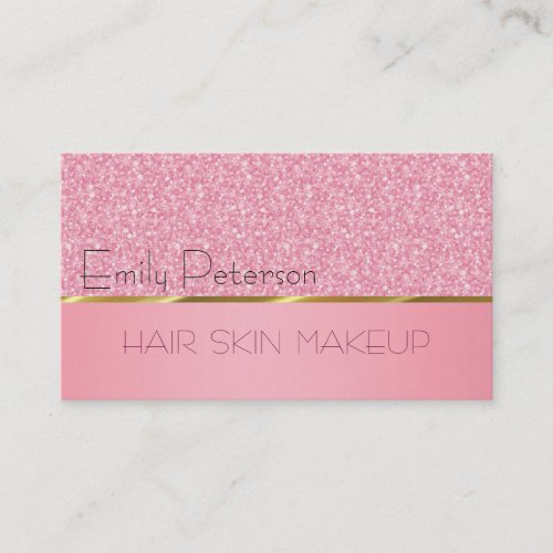 Elegant Pink Glitter Pattern Business Card Templates