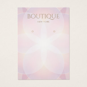 Elegant Pink Glow Earring Display Card