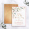 Elegant Pink & Gold Floral Woman's 50th Birthday