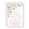 Elegant Pink & Gold Floral Woman's 95th Birthday