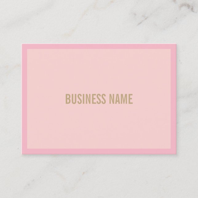 Elegant Pink Gold Modern Professional Template Business Card (Front)