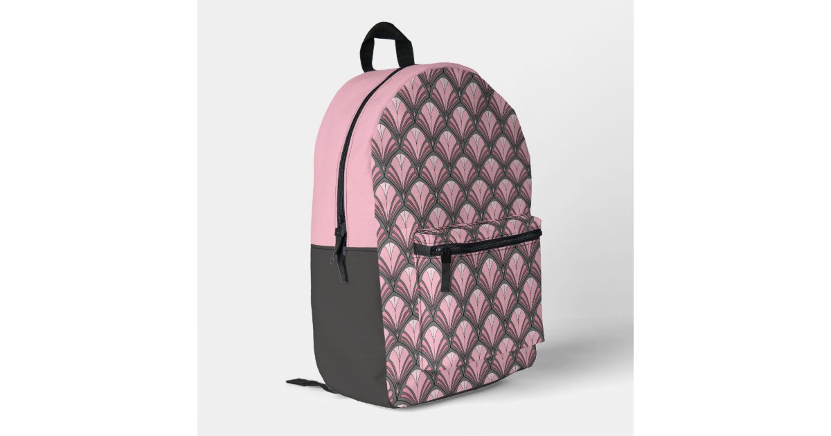 Pink Champagne Pattern Print Backpack main image 1