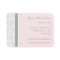 Elegant Pink Gray Damask Business Cards