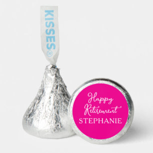 Elegant Pink Happy Retirement Party Hershey®'s Kisses®