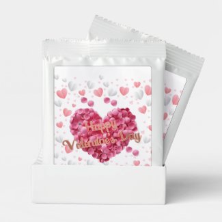 Elegant Pink Hearts Valentine's Day
