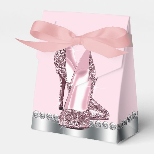 Elegant Pink High Heel Shoe Favor Box Zazzle