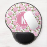 Elegant Pink Hydragea Flowers Pattern Monogram Gel Mouse Pad<br><div class="desc">Upgrade your workspace with the Elegant Pink Hydrangea Flowers Pattern Monogram Gel Mouse Pad. Designed for comfort and style, this ergonomic mouse pad features a beautiful pink hydrangea floral pattern with a personalized monogram for a sophisticated touch. The soft gel wrist support provides extra comfort during long hours of work...</div>