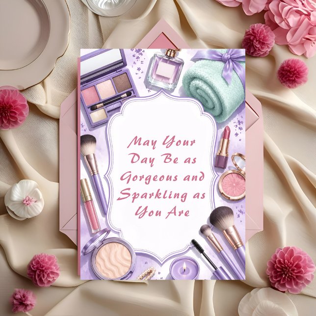 Elegant Pink & Lavender Wishes Card (Creator Uploaded)
