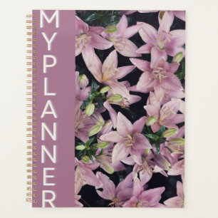 Elegant Pink Lily "My Planner" Planner