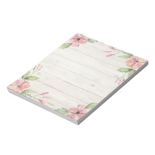 Elegant Pink lovely Watercolor Floral Post-it-Note Notepad